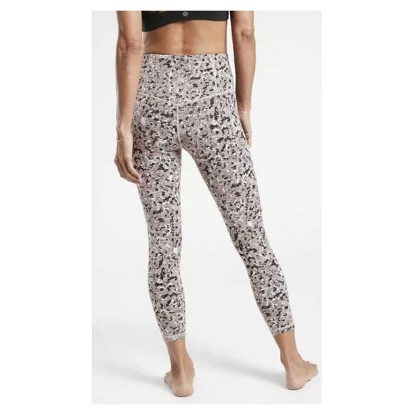 Athleta Tight Elation Textured 7/8 Size Small Meadow Decadent Chocolate - Picture 2 of 8